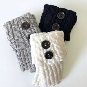 CABLE-KNIT BOOT CUFF TRIO
